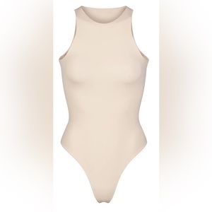 Skims Fits Everybody High Neck Bodysuit - sand (M)